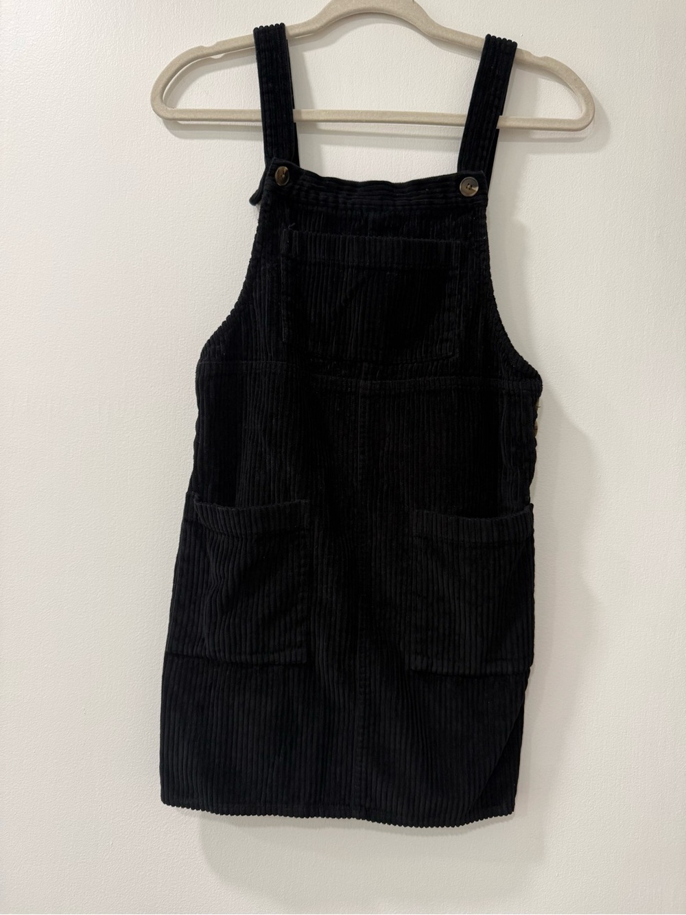 wild fable Black Corduroy Overall Pinafore Dress
